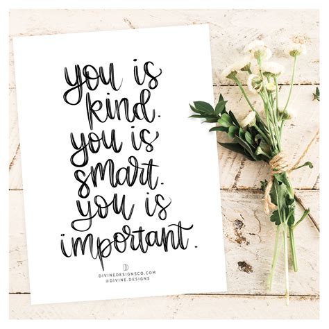 watercolor you is smart kind important card|You is Kind You is Smart You is Important Card .